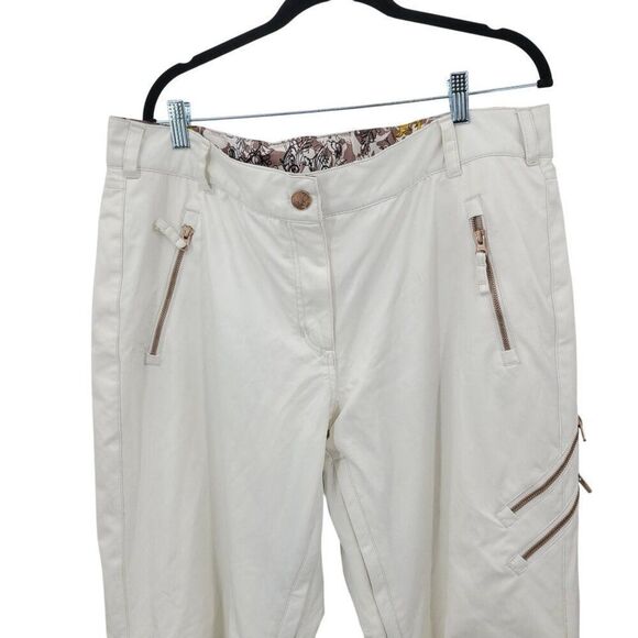 Obermeyer Ladies16 White Delia Snow Pants Snowboarding Winter Sportswear Skiing - Picture 4 of 13